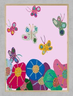 Butterflies Garden-Pink