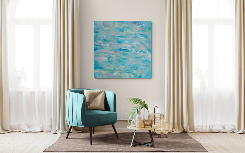 Dancing on Water blue 3